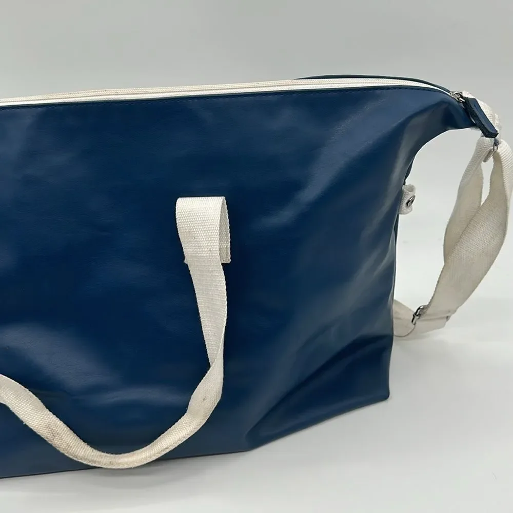 Calvin Klein Frangrances Bag Vintage Blue White Duffel Travel Weekender Gym
